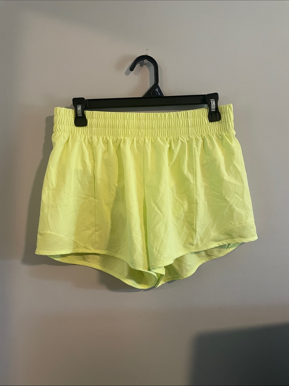 NWOT Athletic Works Neon Yellow Women's Athletic Shorts